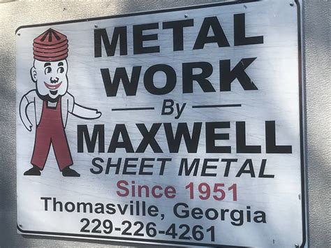 maxwell sheet metal thomasville ga|MAXWELL SHEET METAL WORKS, INC. .